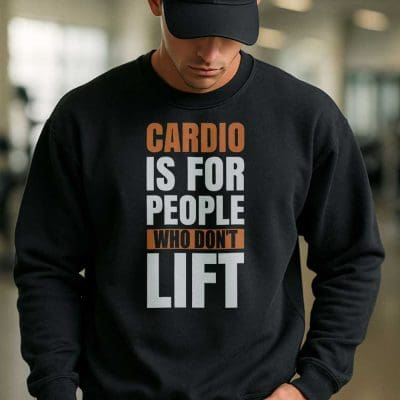 Cardio Is For People Who Don't Lift T Shirt Mockup 18