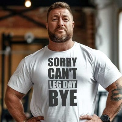 Sorry Can't Leg Day Bye 14