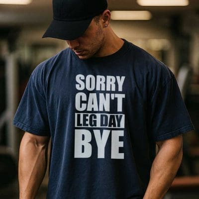 Sorry Can't Leg Day Bye 4