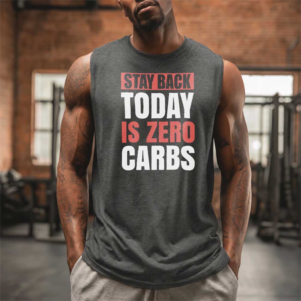 Stay Back Today Is Zero Carbs T Shirt Mockup 21