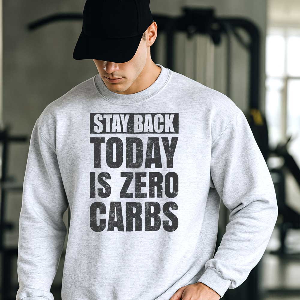 Stay Back Today Is Zero Carbs T Shirt Mockup 6