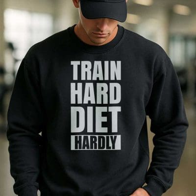 Train Hard Diet Hardly T Shirt Mockup 18