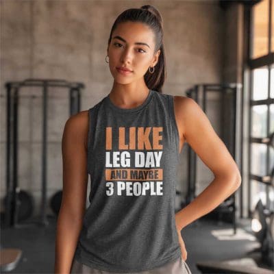 I Like Leg Day And Maybe 3 People T Shirt Mockup 20