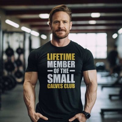 Lifetime Member Of The Small Calves Club T Shirt Mockup 11