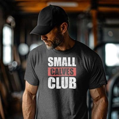 Small Calves Club T Shirt Mockup 10