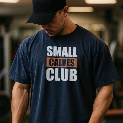 Small Calves Club T Shirt Mockup 13