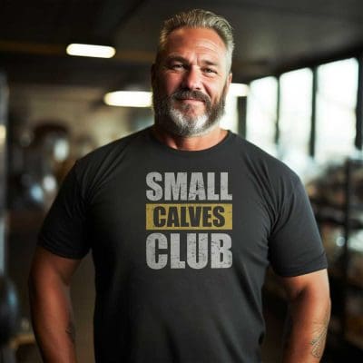 Small Calves Club T Shirt Mockup 16