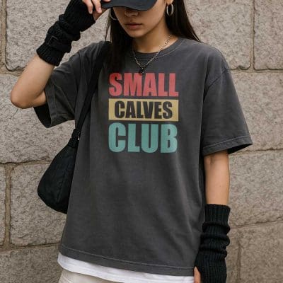 Small Calves Club T Shirt Mockup 17