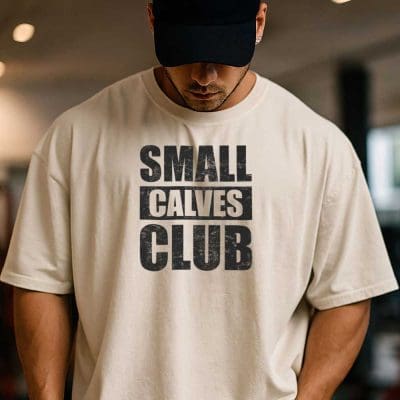Small Calves Club T Shirt Mockup 25